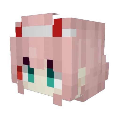 polar003 Minecraft avatar head, 3D render