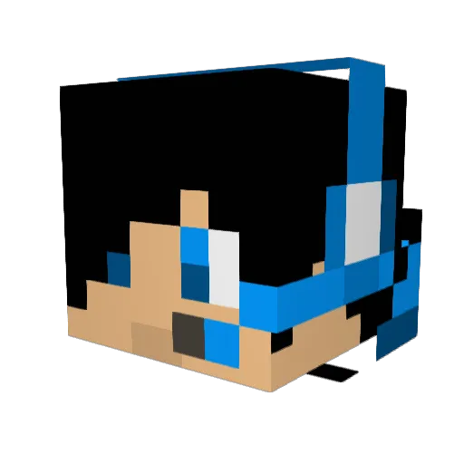 polar8310 Minecraft avatar head, 3D render