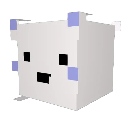 polar_1024 Minecraft avatar head, 3D render
