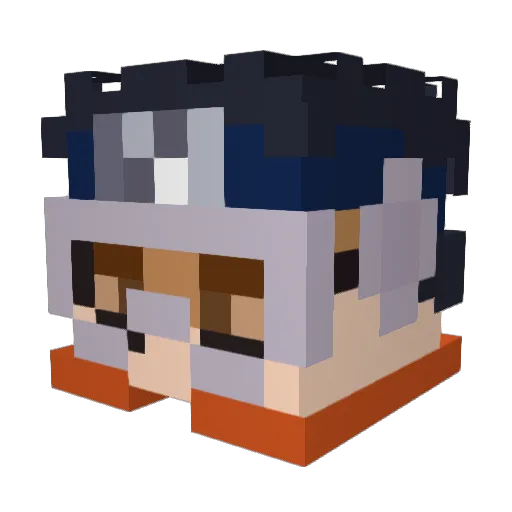 polarbear900 Minecraft avatar head, 3D render