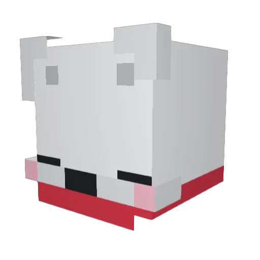 polarbear_0218 Minecraft avatar head, 3D render