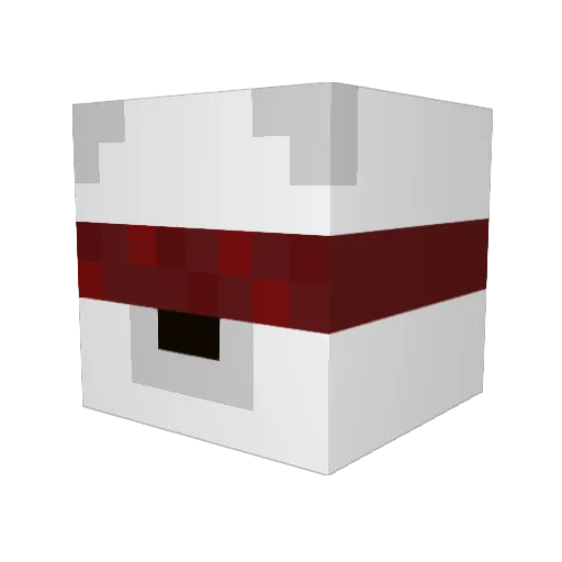 polariceyt Minecraft avatar head, 3D render