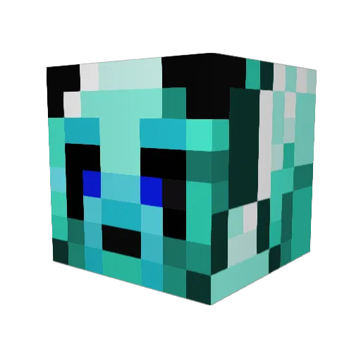 polce121 Minecraft avatar head, 3D render