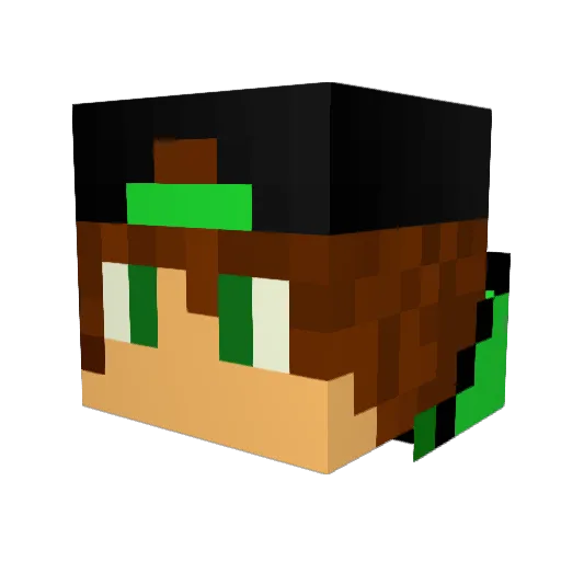 poldi13 Minecraft avatar head, 3D render