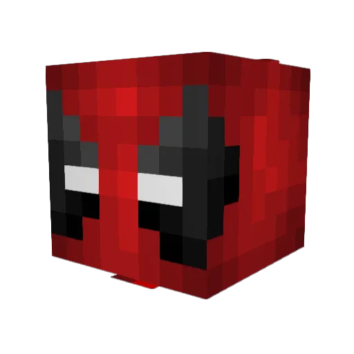 poli19366 Minecraft avatar head, 3D render