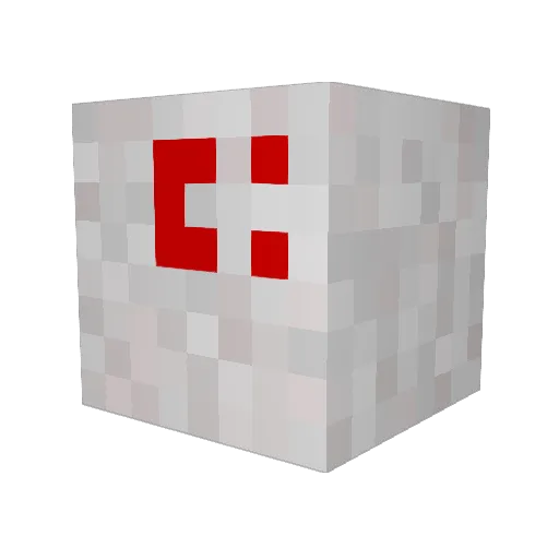 polibi Minecraft avatar head, 3D render
