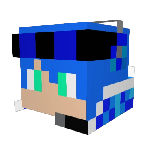 polibrary1 Minecraft avatar head, 3D render