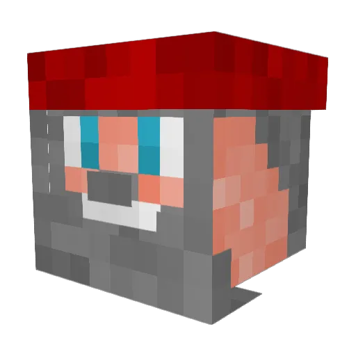 police264 Minecraft avatar head, 3D render