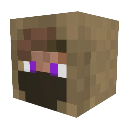 polihubowsky Minecraft avatar head, 3D render