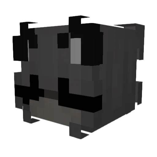 poling Minecraft avatar head, 3D render