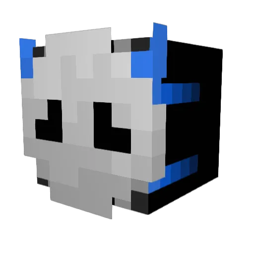 polishfood Minecraft avatar head, 3D render