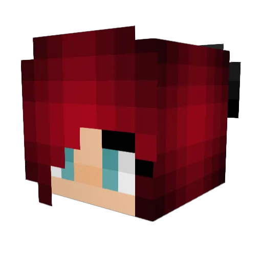 polishme Minecraft avatar head, 3D render