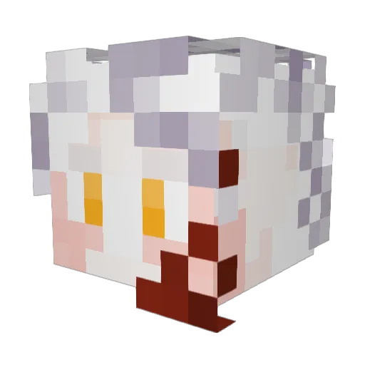 politehostage Minecraft avatar head, 3D render