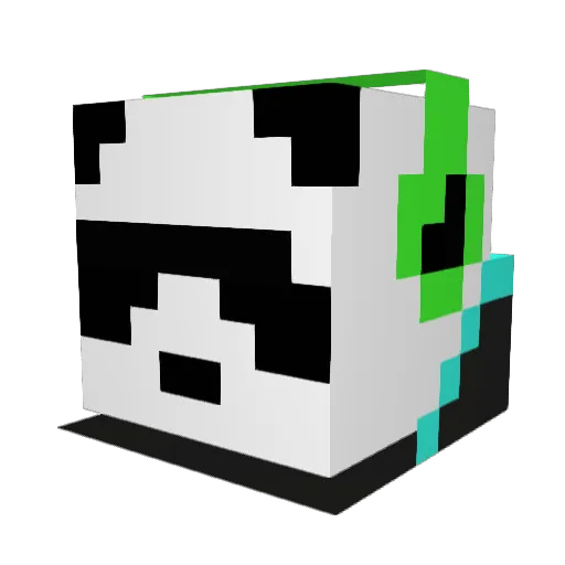 pollerbears Minecraft avatar head, 3D render