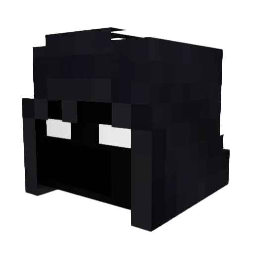 pollive Minecraft avatar head, 3D render