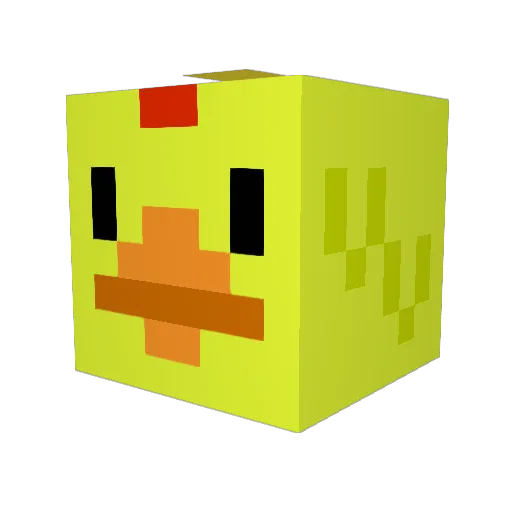 pollo_YT Minecraft avatar head, 3D render