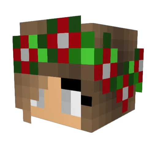 polly24 Minecraft avatar head, 3D render