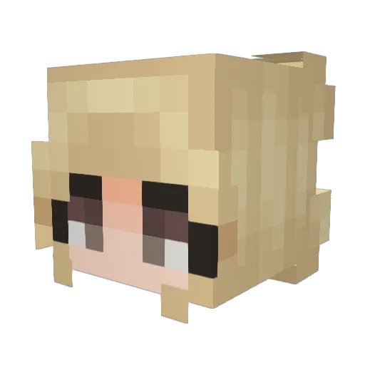 pollylovesp1ss Minecraft avatar head, 3D render