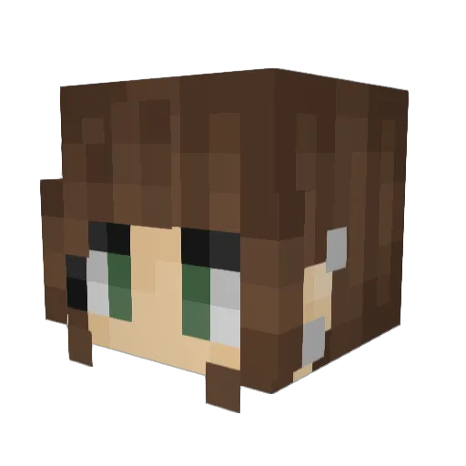 pollypocket69 Minecraft avatar head, 3D render