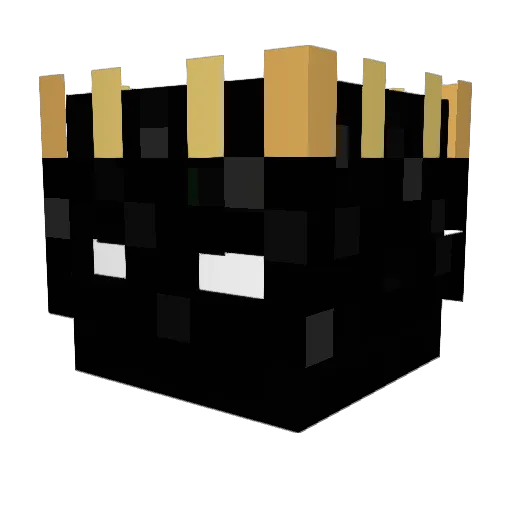 polmc Minecraft avatar head, 3D render