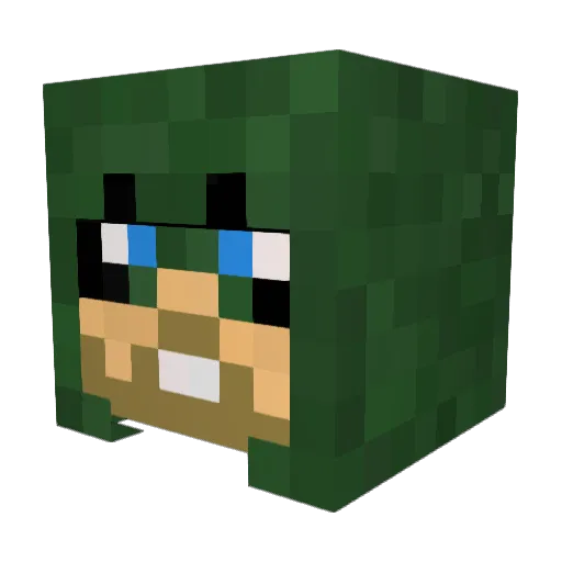 polmir26 Minecraft avatar head, 3D render