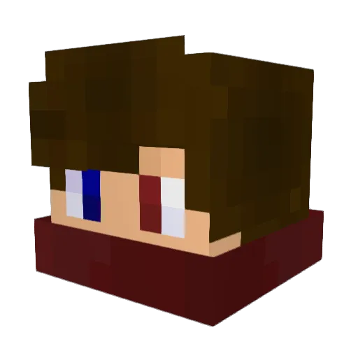 polo3533 Minecraft avatar head, 3D render