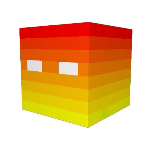 poloitoman Minecraft avatar head, 3D render