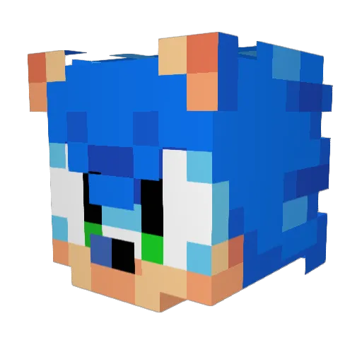 polskiEu Minecraft avatar head, 3D render