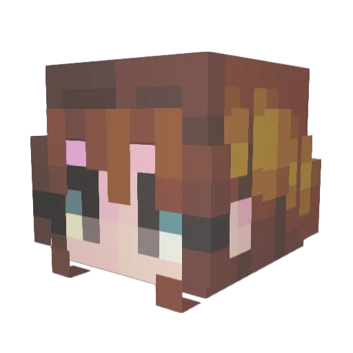poltergyst Minecraft avatar head, 3D render
