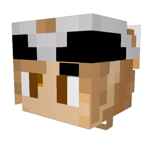 polurx Minecraft avatar head, 3D render