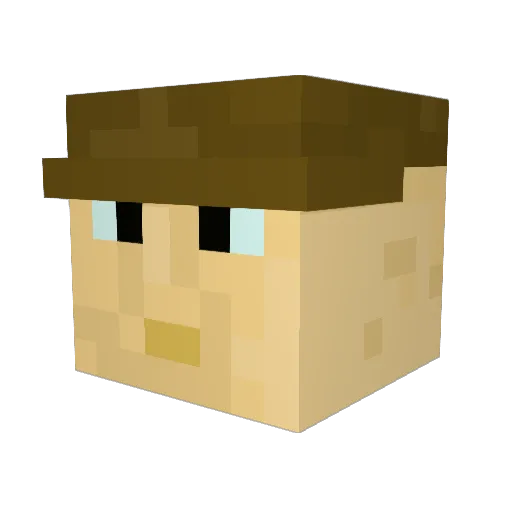 polus5 Minecraft avatar head, 3D render