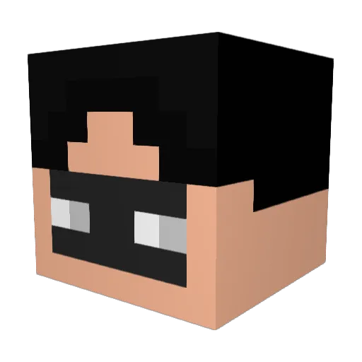 poly1993 Minecraft avatar head, 3D render