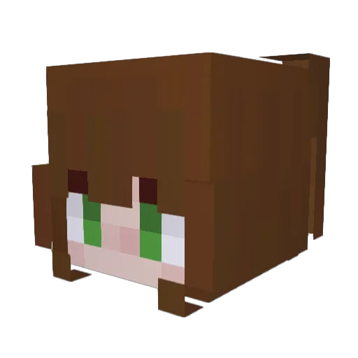 polya_kuznetsova Minecraft avatar head, 3D render