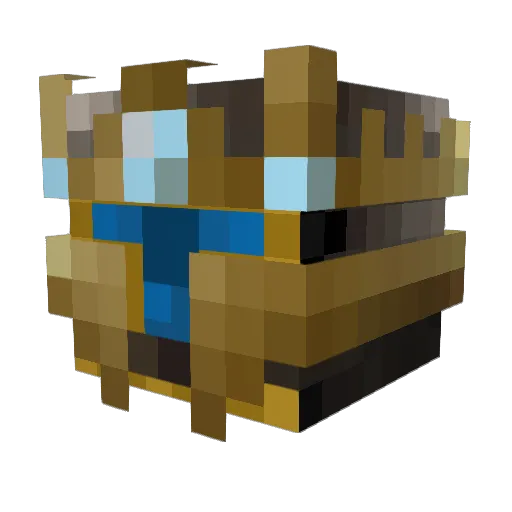 polyphem Minecraft avatar head, 3D render