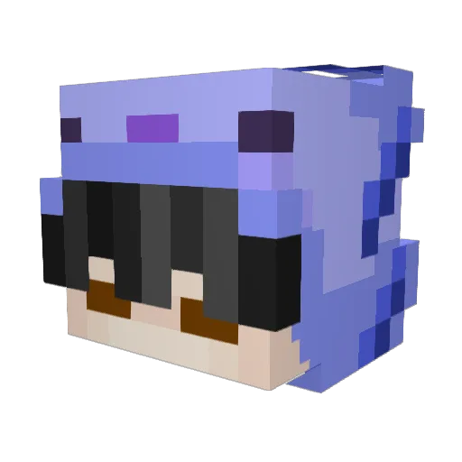 polyres Minecraft avatar head, 3D render