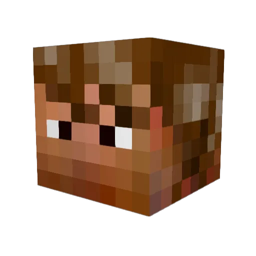 polyspaston Minecraft avatar head, 3D render