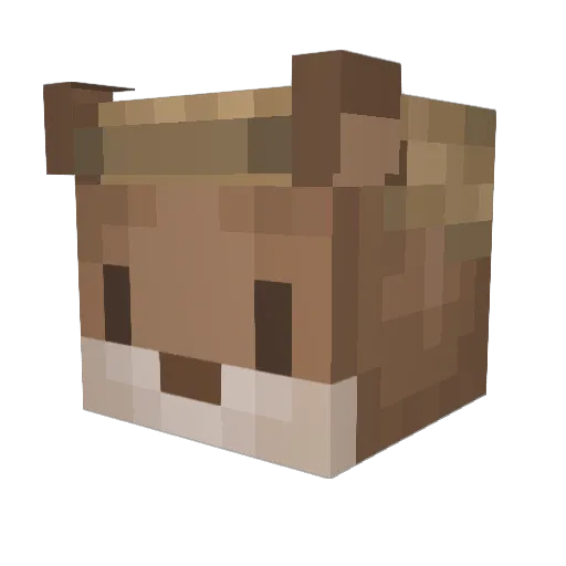 pomaleon Minecraft avatar head, 3D render