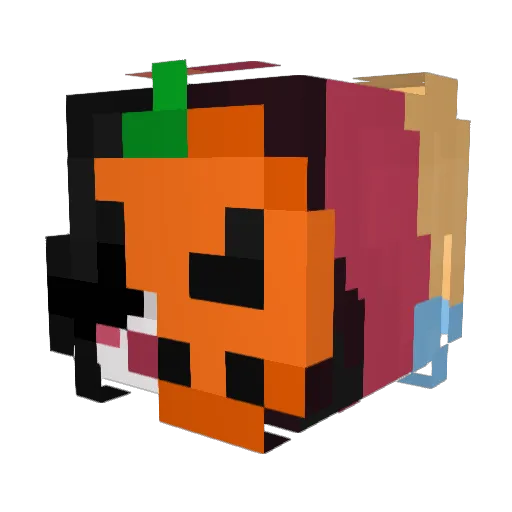 pombaa Minecraft avatar head, 3D render