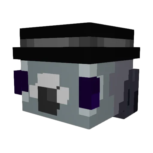 pombosv Minecraft avatar head, 3D render