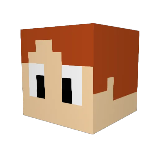 pomeranianJIRO Minecraft avatar head, 3D render