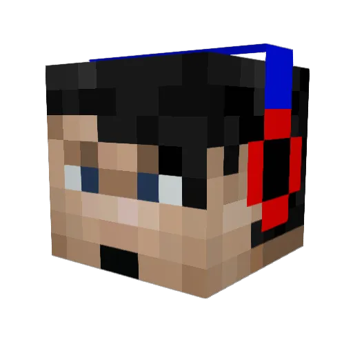 pomey1 Minecraft avatar head, 3D render