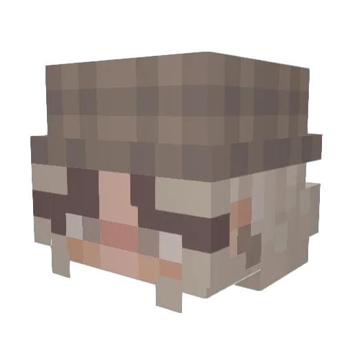 pomikko Minecraft avatar head, 3D render