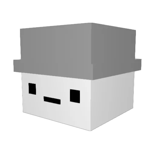 pommes_214 Minecraft avatar head, 3D render