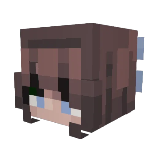 pomniyu Minecraft avatar head, 3D render