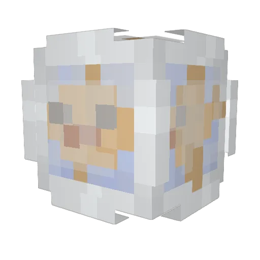 pompbiceps Minecraft avatar head, 3D render