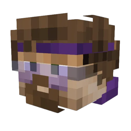 pon4ikerf Minecraft avatar head, 3D render