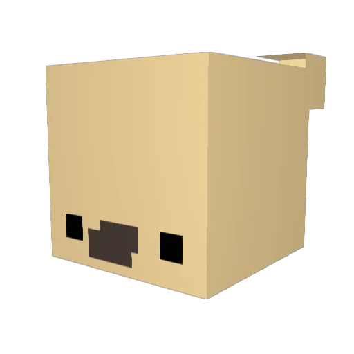 poname Minecraft avatar head, 3D render
