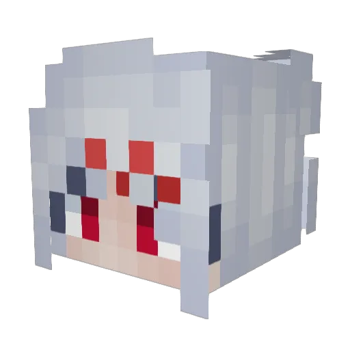 poncho2o0 Minecraft avatar head, 3D render