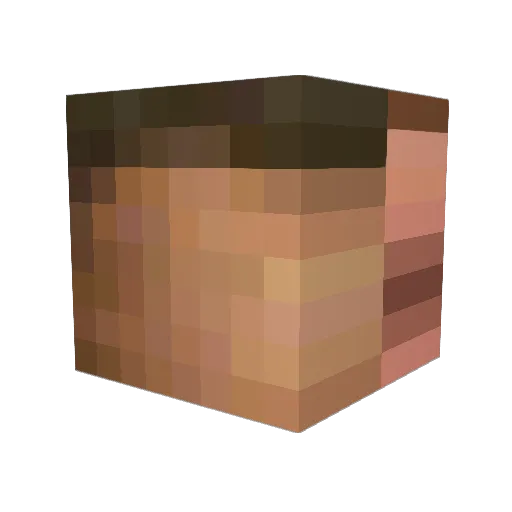 pond90 Minecraft avatar head, 3D render