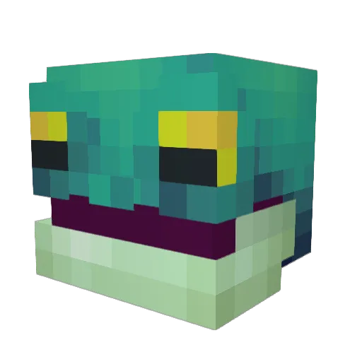 pondeco Minecraft avatar head, 3D render